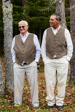 Fall wedding at private camp on Cold Stream Pond