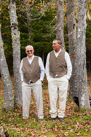 Maine dock wedding with family and friends