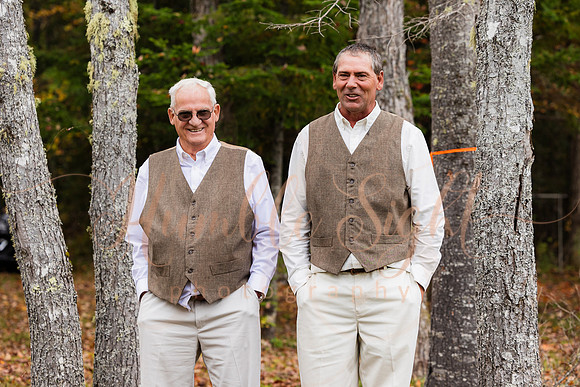 King Hewes wedding on dock at Cold Stream Pond in Enfield Maine
