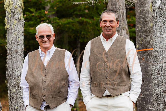 Intimate lake wedding at Maine family camp