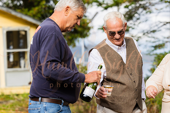 Small October wedding in Enfield Maine