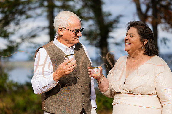 Small October wedding in Enfield Maine