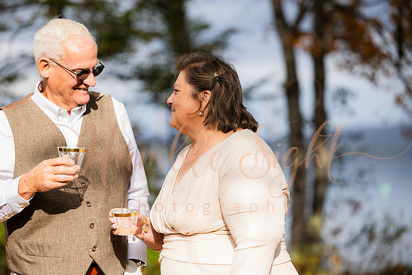 Maine dock wedding with family and friends