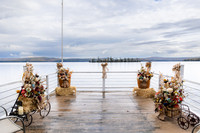 Maine dock wedding with family and friends