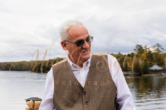Small October wedding in Enfield Maine