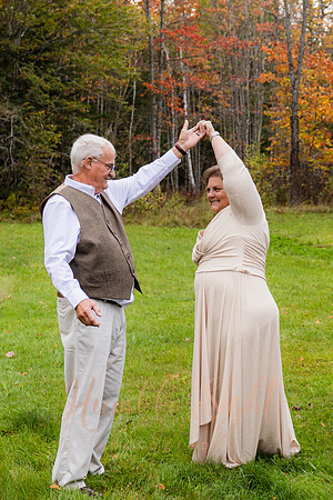 Small October wedding in Enfield Maine