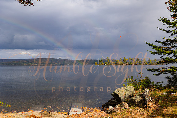 Intimate waterfront wedding in Enfield Maine