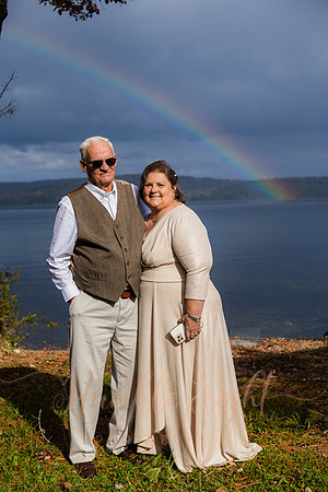 Intimate lake wedding at Maine family camp