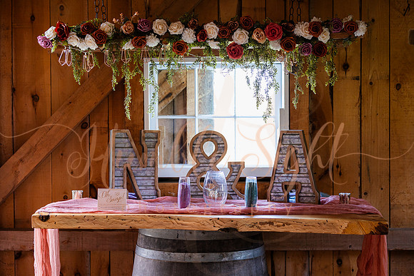 Packed dance floor at Maine farmhouse wedding reception