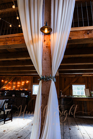 Emotional wedding ceremony at Timber Hitch Farmhouse