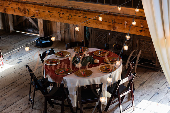 Fall wedding celebration in rural Maine