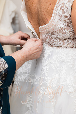 Blended family wedding ceremony with daughters in Maine