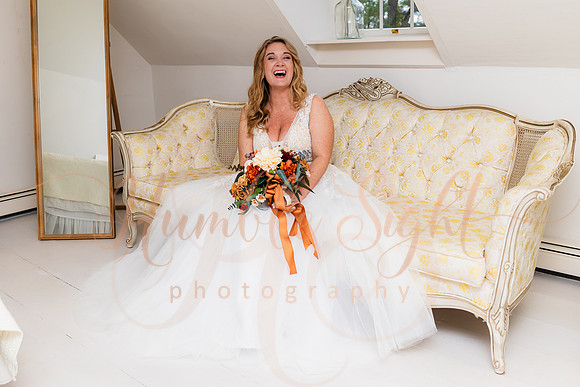 Emotional wedding ceremony at Timber Hitch Farmhouse