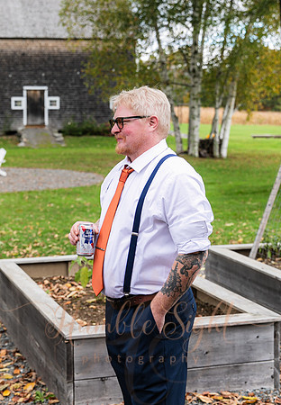 Joyful wedding party at Sangerville Maine venue