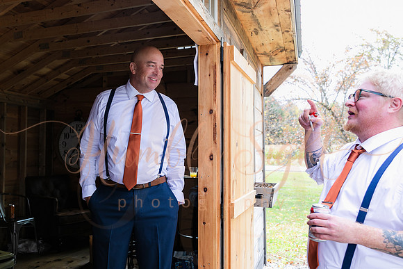 Joyful wedding party at Sangerville Maine venue