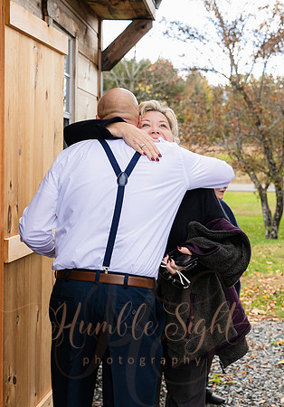 Bride and groom portraits at Sangerville Maine wedding venue