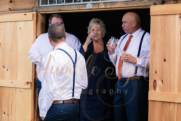 Fall wedding celebration in rural Maine