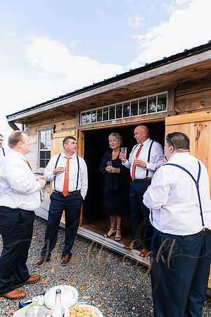 Joyful wedding party at Sangerville Maine venue