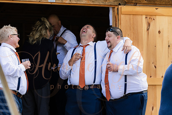 Fall wedding celebration in rural Maine