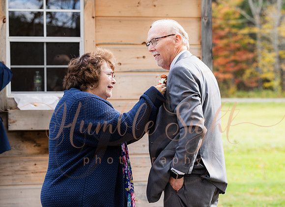 Joyful wedding party at Sangerville Maine venue