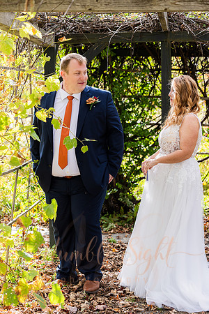 Bride and groom laughing during Maine wedding reception