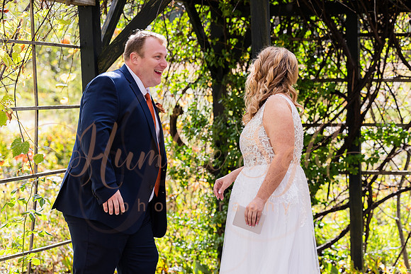 October wedding ceremony at Timber Hitch Farmhouse Maine