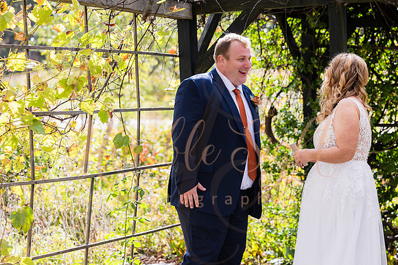 Blended family wedding ceremony with daughters in Maine