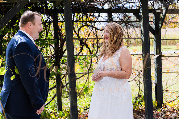 Fall wedding celebration in rural Maine
