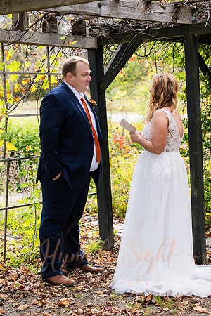 Bride and groom portraits at Sangerville Maine wedding venue