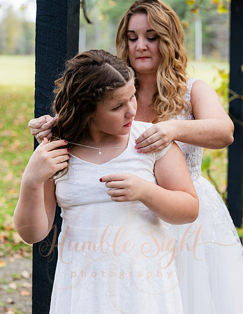 Bride and groom portraits at Sangerville Maine wedding venue
