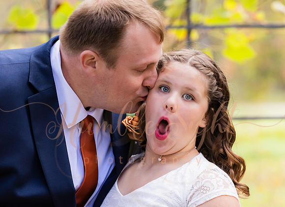 October wedding ceremony at Timber Hitch Farmhouse Maine