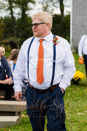 Blended family wedding ceremony with daughters in Maine