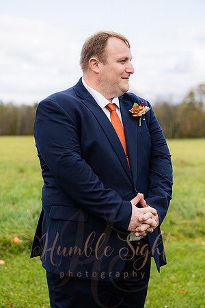 Emotional wedding ceremony at Timber Hitch Farmhouse