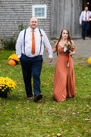 Packed dance floor at Maine farmhouse wedding reception