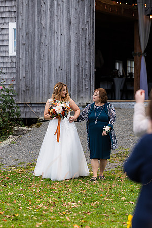 Joyful wedding party at Sangerville Maine venue