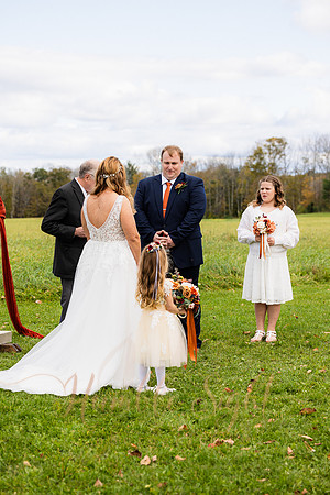 Fall wedding celebration in rural Maine