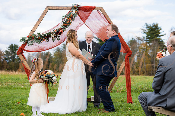 Bride and groom portraits at Sangerville Maine wedding venue