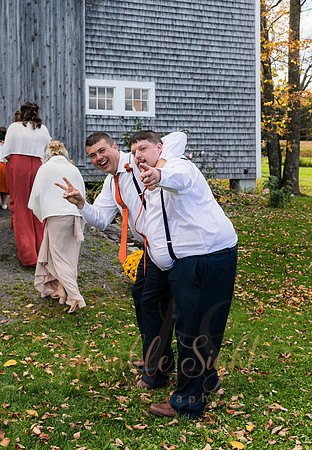 Bride and groom portraits at Sangerville Maine wedding venue