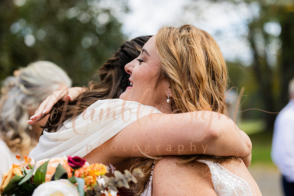 Joyful wedding party at Sangerville Maine venue