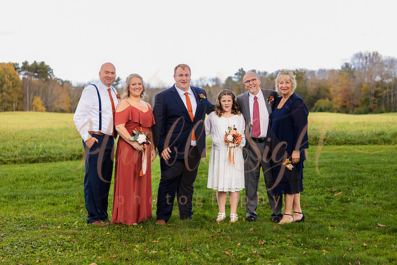 Emotional wedding ceremony at Timber Hitch Farmhouse