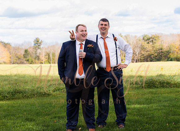 Bride and groom portraits at Sangerville Maine wedding venue