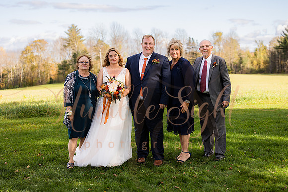 Emotional wedding ceremony at Timber Hitch Farmhouse