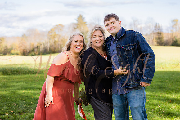 Bride and groom laughing during Maine wedding reception