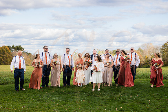 Bride and groom portraits at Sangerville Maine wedding venue