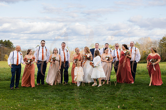 Emotional wedding ceremony at Timber Hitch Farmhouse
