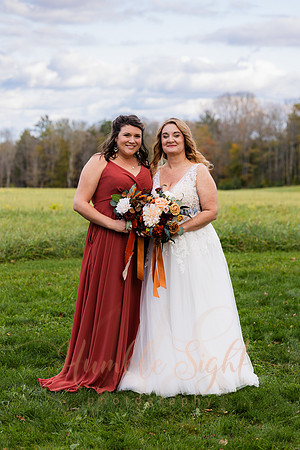 Emotional wedding ceremony at Timber Hitch Farmhouse