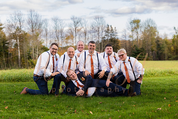 Bride and groom portraits at Sangerville Maine wedding venue