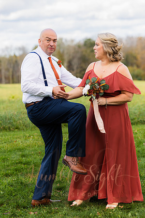 Packed dance floor at Maine farmhouse wedding reception