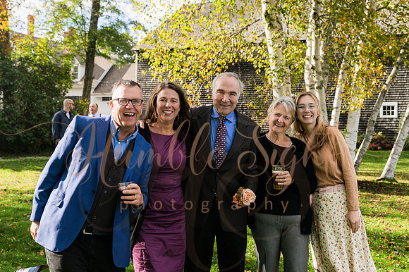 Fall wedding celebration in rural Maine