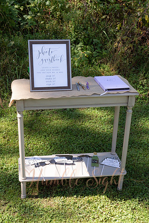 Tented wedding reception at private home in Maine